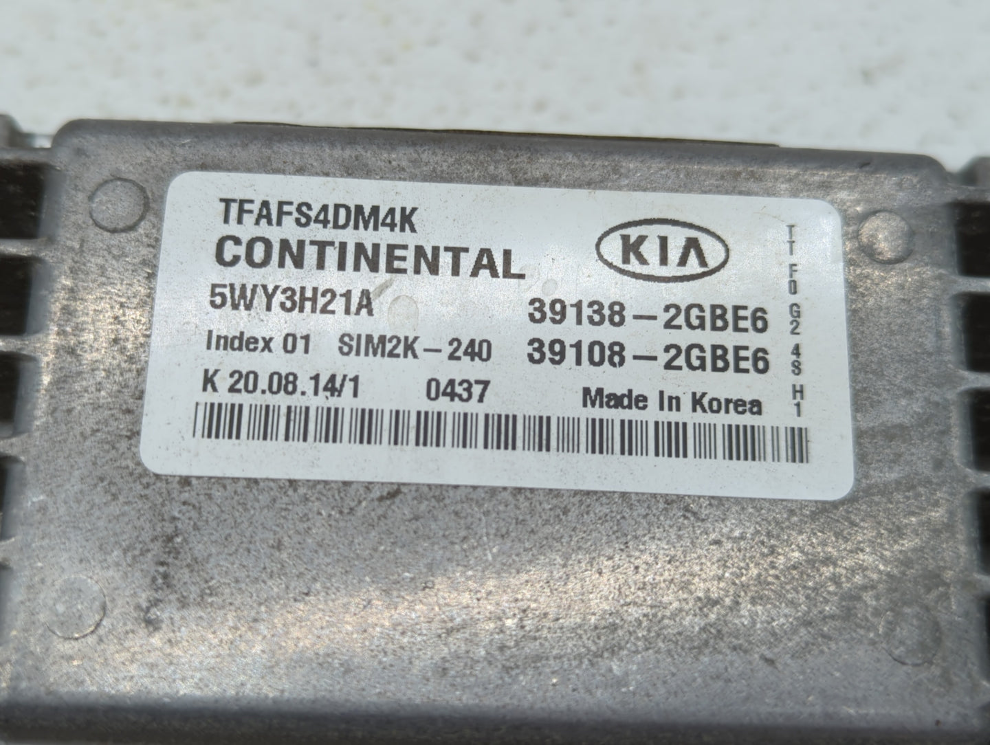 2014-2015 Kia Optima PCM Engine Control Computer ECU ECM PCU OEM P/N:39138-2GBE5 39108-2GBE5, 39138-2GBE6 Fits Fits 2014 201