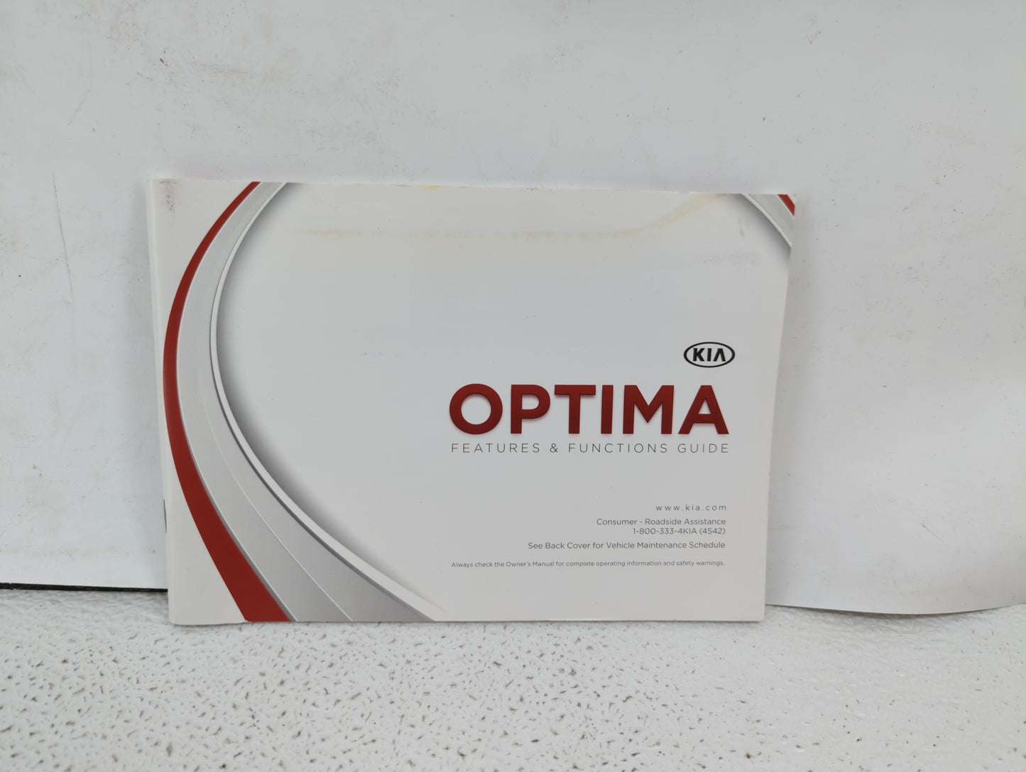 2014 Kia Optima Owners Manual Book Guide OEM Used Auto Parts - Oemusedautoparts1.com