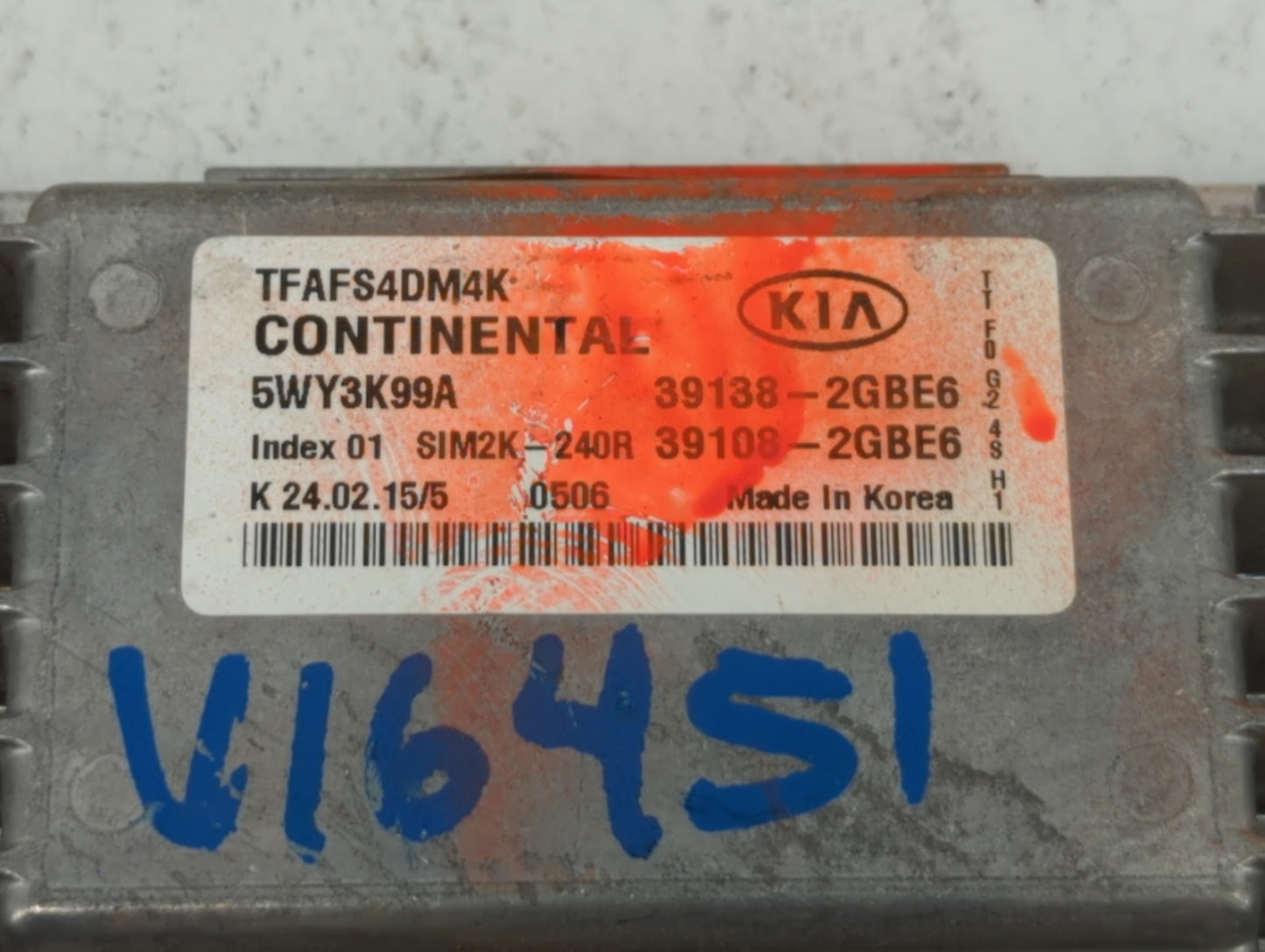 2014-2015 Kia Optima PCM Engine Control Computer ECU ECM PCU OEM P/N:39138-2GBE5 39108-2GBE5, 39138-2GBE6 Fits Fits 2014 201