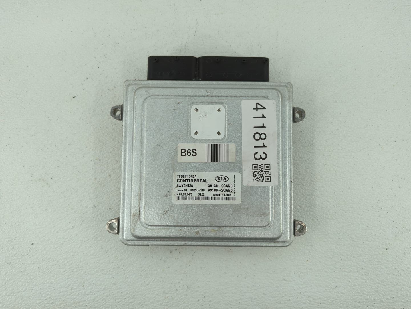 2014 Kia Optima PCM Engine Control Computer ECU ECM PCU OEM P/N:39138-2GAN0 39108-2GAN0 Fits OEM Used Auto Parts - Oemusedau