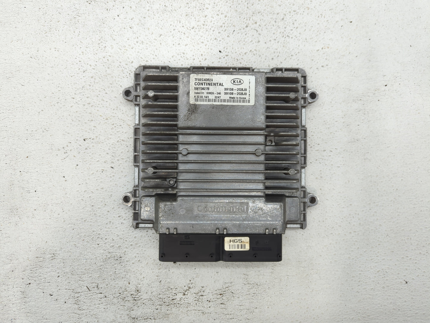 2014-2015 Kia Optima PCM Engine Control Computer ECU ECM PCU OEM P/N:39108-2GBJ0 39138-2GBJ0 Fits Fits 2014 2015 OEM Used Au