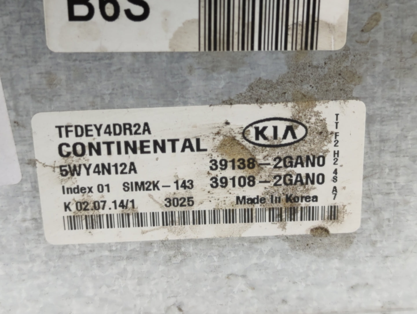 2014 Kia Optima PCM Engine Control Computer ECU ECM PCU OEM P/N:39138-2GAN0 39108-2GAN0 Fits OEM Used Auto Parts - Oemusedau