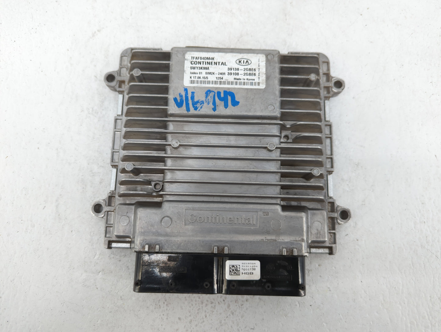 2014-2015 Kia Optima PCM Engine Control Computer ECU ECM PCU OEM P/N:39138-2GBE6 39108-2GBE6, 39108-2GBJ6 Fits Fits 2014 201
