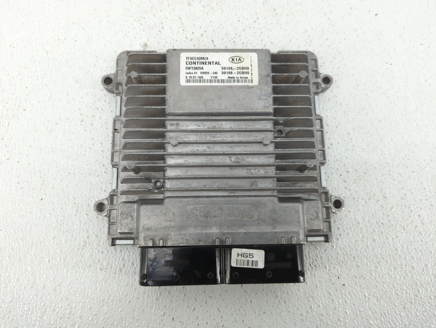 2014-2015 Kia Optima PCM Engine Control Computer ECU ECM PCU OEM P/N:39138-2GBH0 39108-2GBH0 Fits Fits 2014 2015 OEM Used Au
