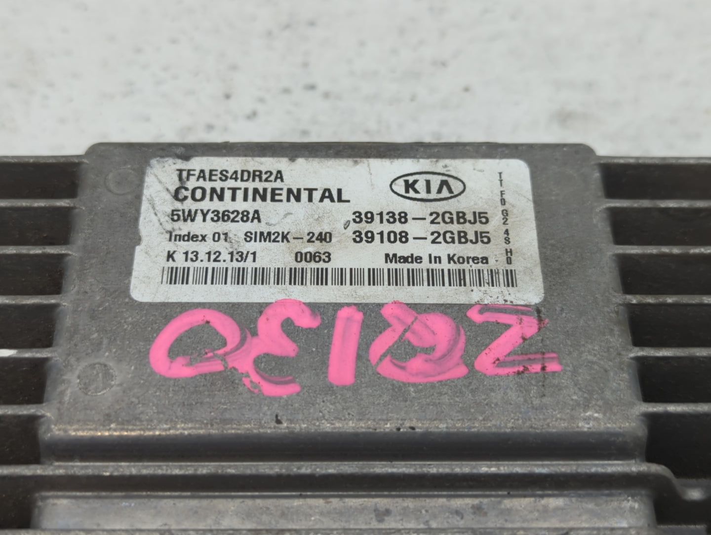2014-2015 Kia Optima PCM Engine Control Computer ECU ECM PCU OEM P/N:39138-2GBJ5 39108-2GBJ5 Fits Fits 2014 2015 OEM Used Au