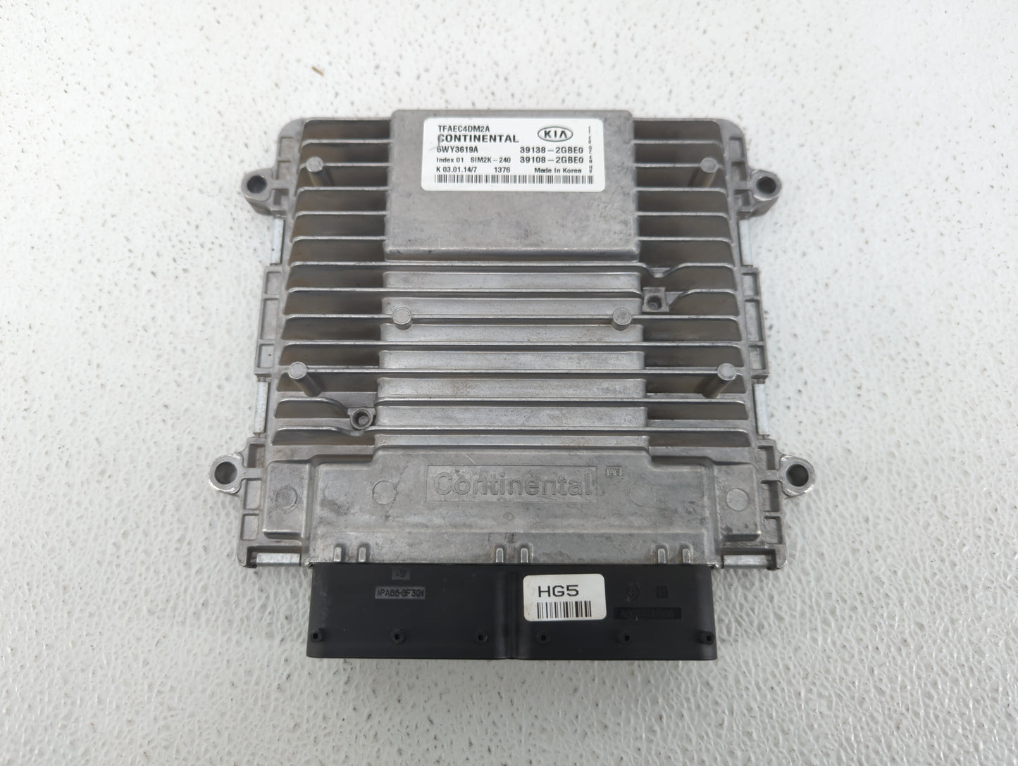 2014-2015 Kia Optima PCM Engine Control Computer ECU ECM PCU OEM P/N:39138-2GBE0 Fits Fits 2014 2015 OEM Used Auto Parts - O