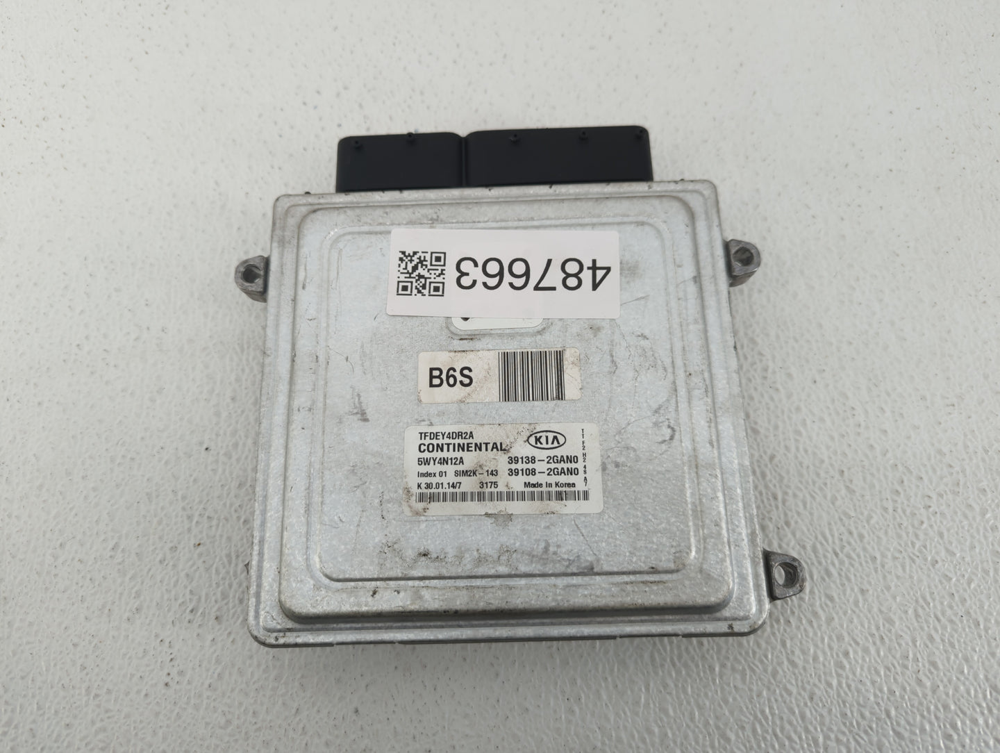 2014 Kia Optima PCM Engine Control Computer ECU ECM PCU OEM P/N:39138-2GAN0 39108-2GAN0 Fits OEM Used Auto Parts - Oemusedau