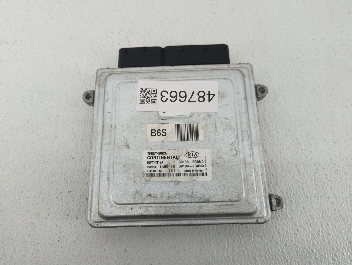 2014 Kia Optima PCM Engine Control Computer ECU ECM PCU OEM P/N:39138-2GAN0 39108-2GAN0 Fits OEM Used Auto Parts - Oemusedau