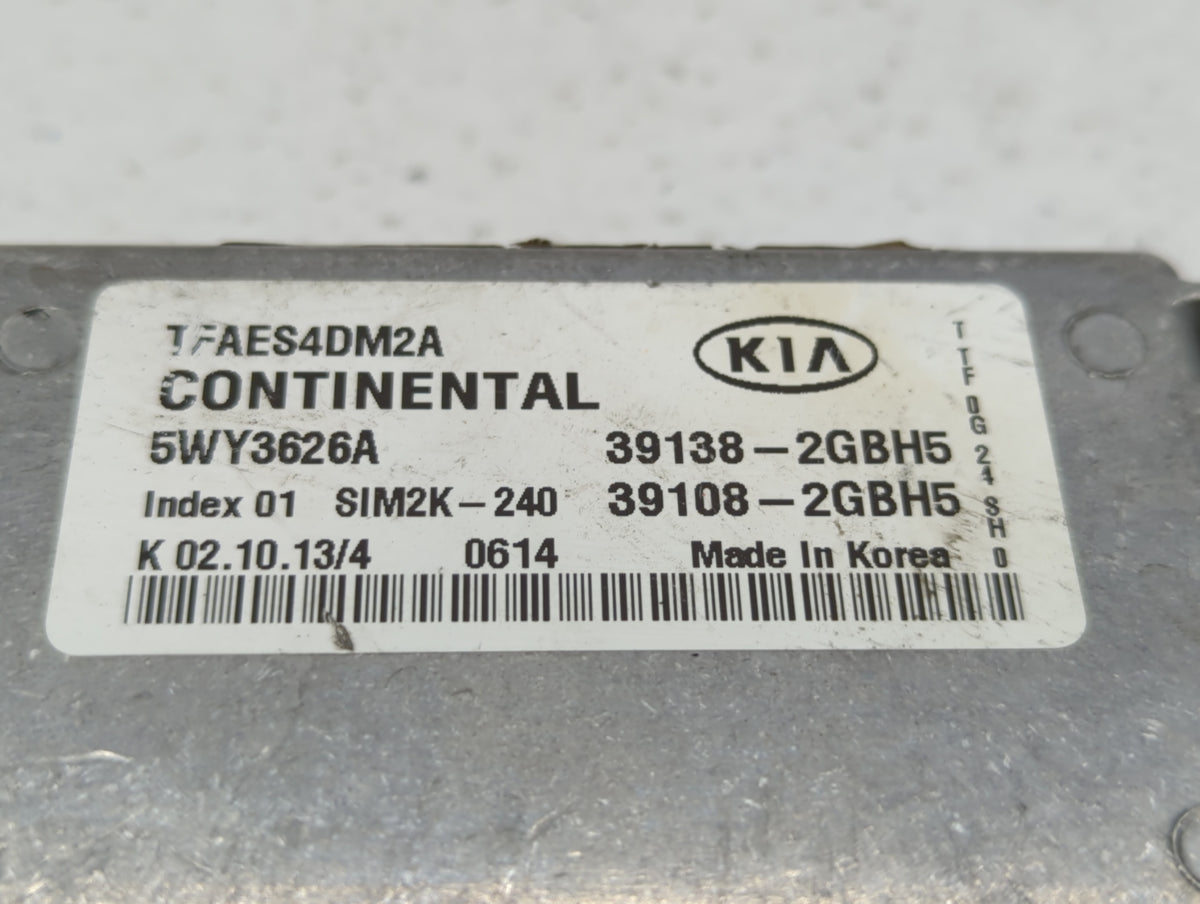 2014-2015 Kia Optima PCM Engine Control Computer ECU ECM PCU OEM P/N:39138-2GBH5 Fits 2014 2015 OEM Used Auto Parts - Oemuse