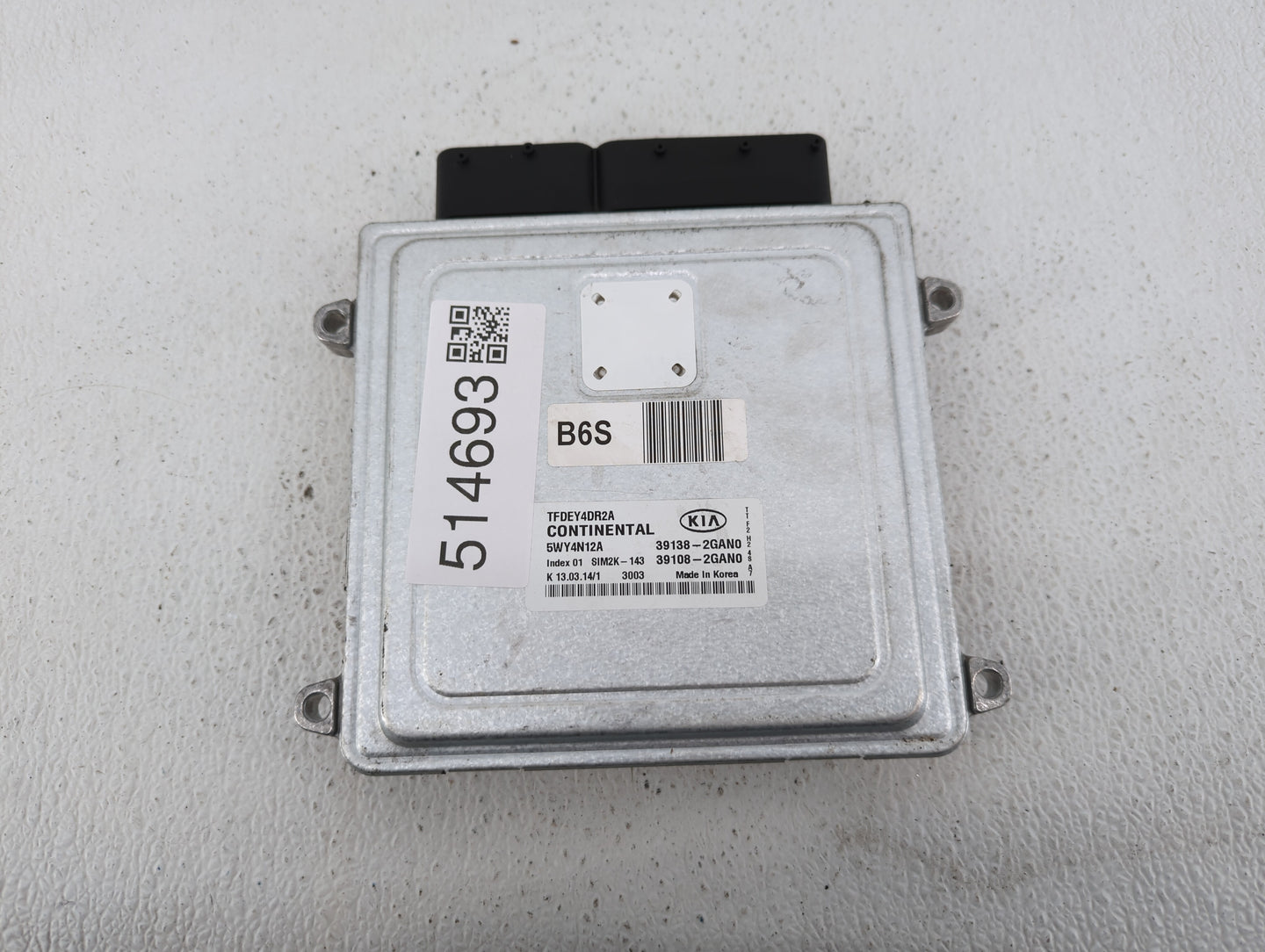 2014 Kia Optima PCM Engine Control Computer ECU ECM PCU OEM P/N:39108-2GAN0 39138-2GAN0 Fits OEM Used Auto Parts - Oemusedau