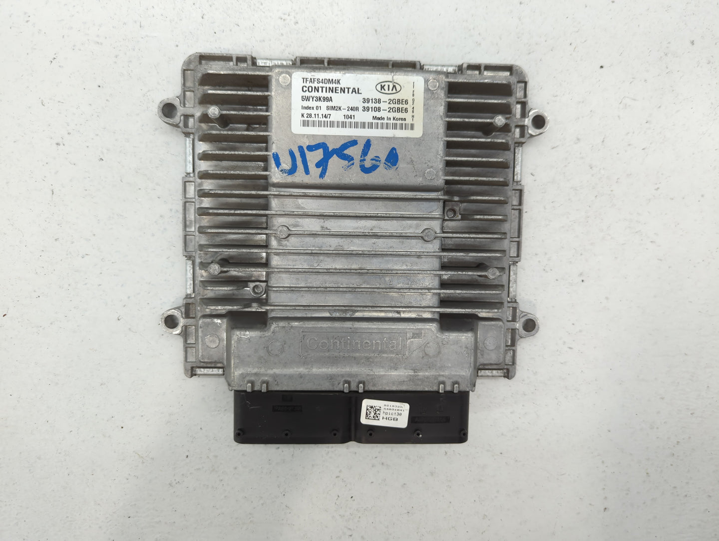 2014-2015 Kia Optima PCM Engine Control Computer ECU ECM PCU OEM P/N:39108-2GBE6 39138-2GBE6 Fits Fits 2014 2015 OEM Used Au