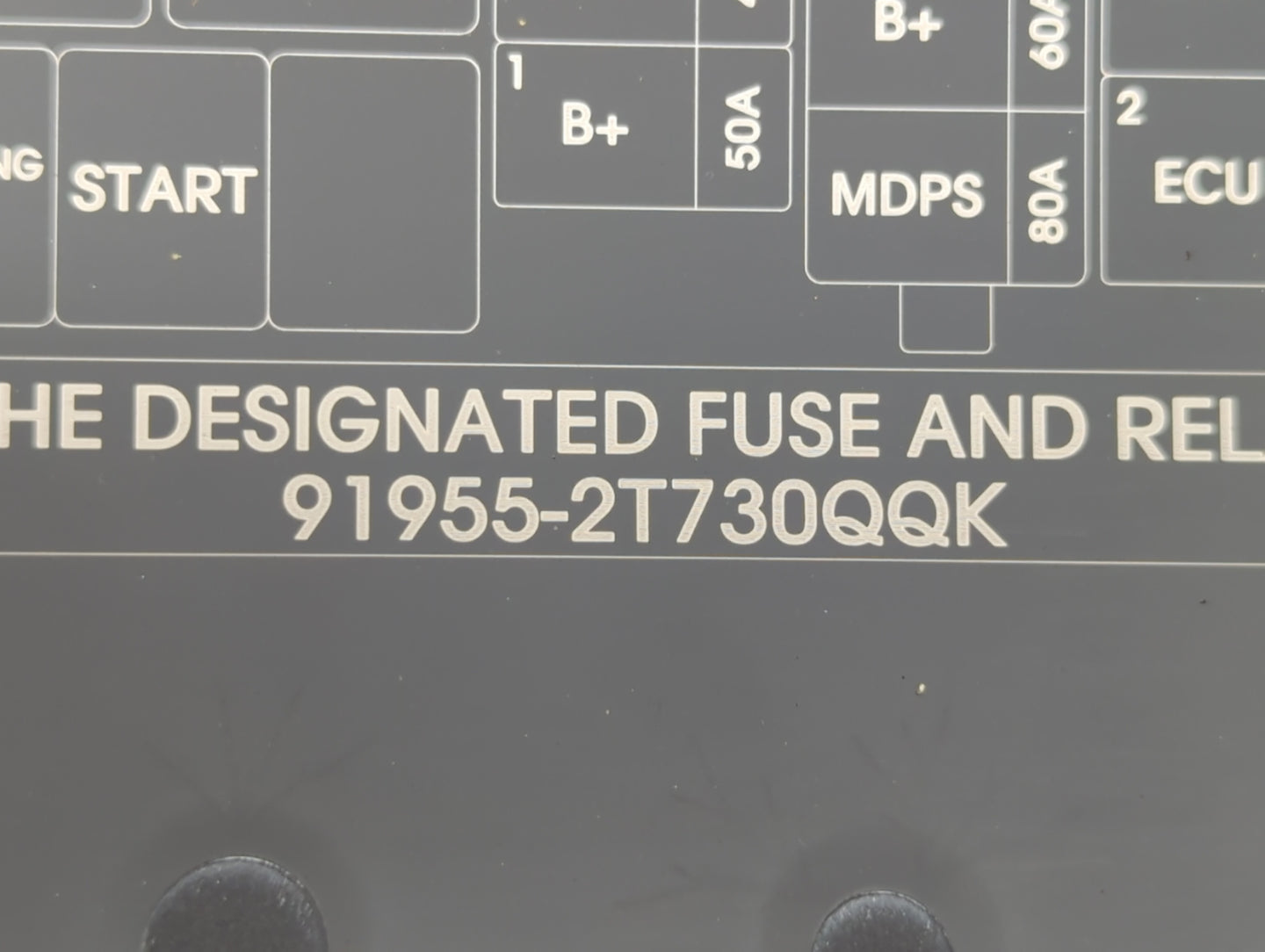 2014-2015 Kia Optima Fusebox Fuse Box Panel Relay Module P/N:91955-2T730QQK Fits Fits 2014 2015 OEM Used Auto Parts - Oemuse