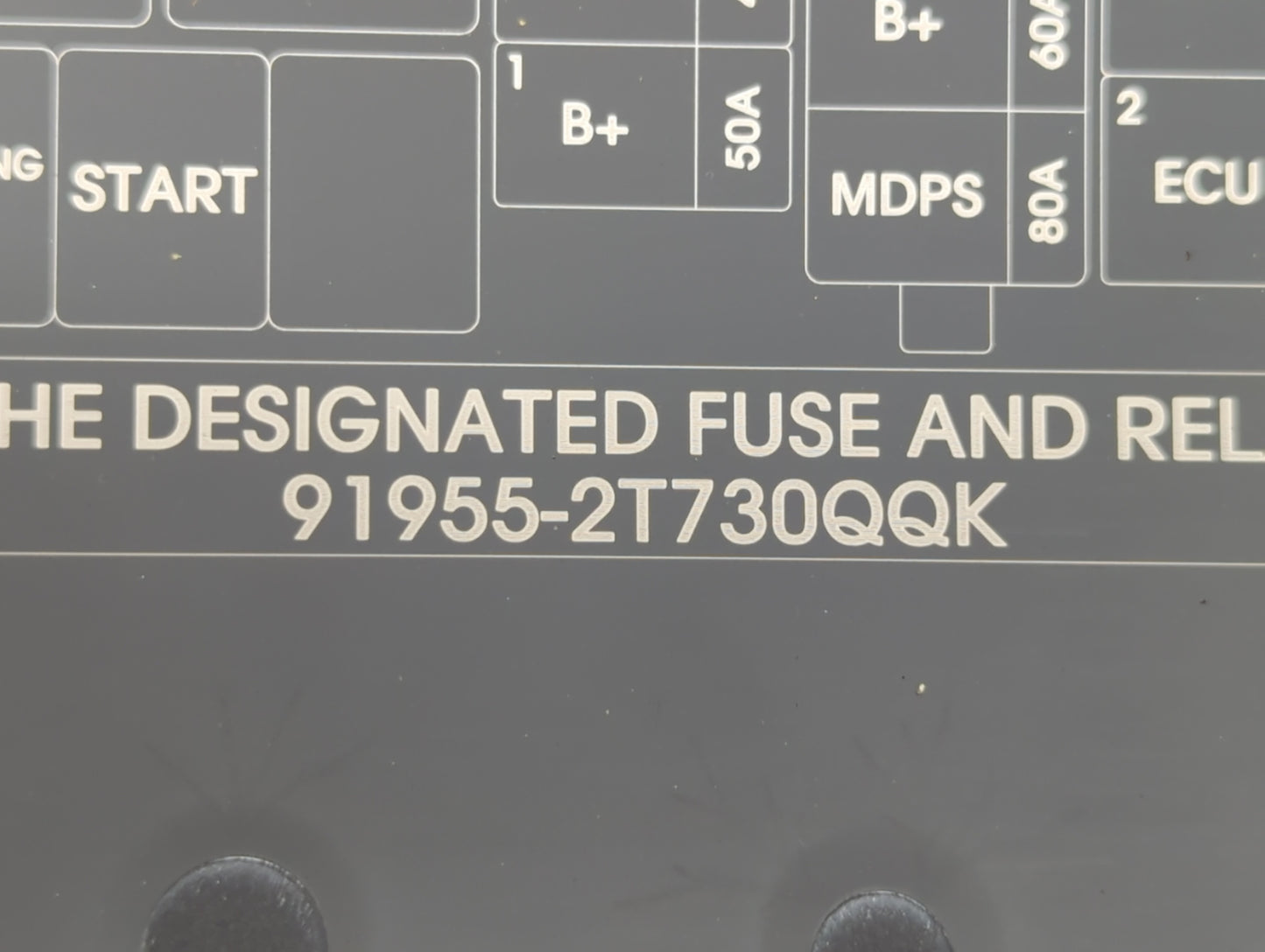 2014-2015 Kia Optima Fusebox Fuse Box Panel Relay Module P/N:91955-2T730QQK Fits Fits 2014 2015 OEM Used Auto Parts - Oemuse