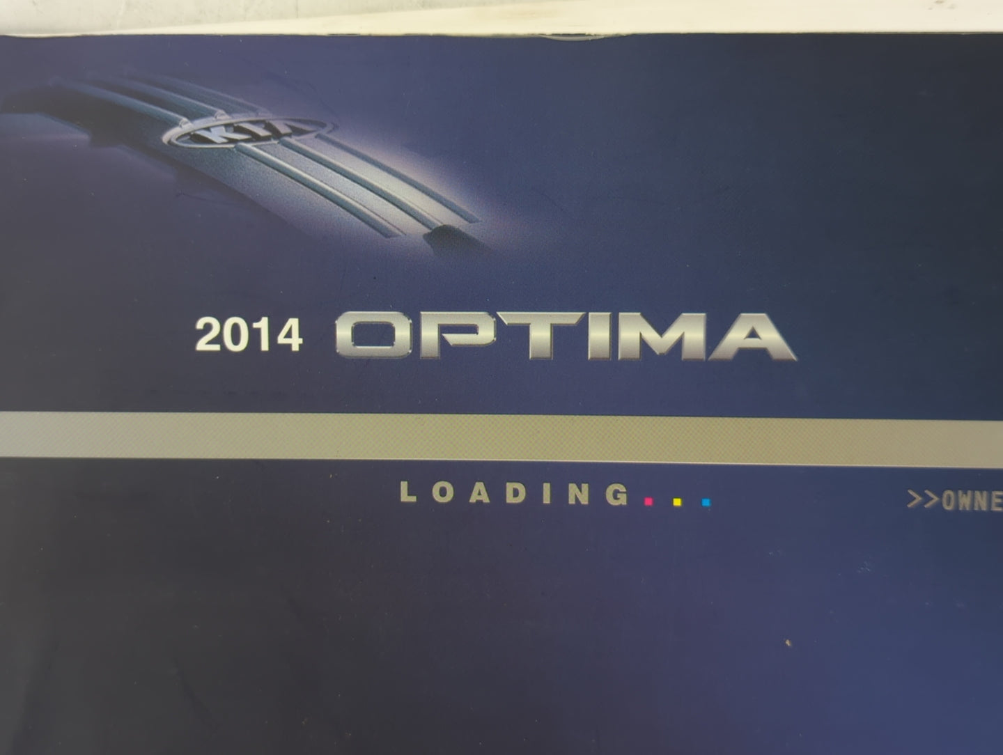 2014 Kia Optima Owners Manual Book Guide OEM Used Auto Parts - Oemusedautoparts1.com