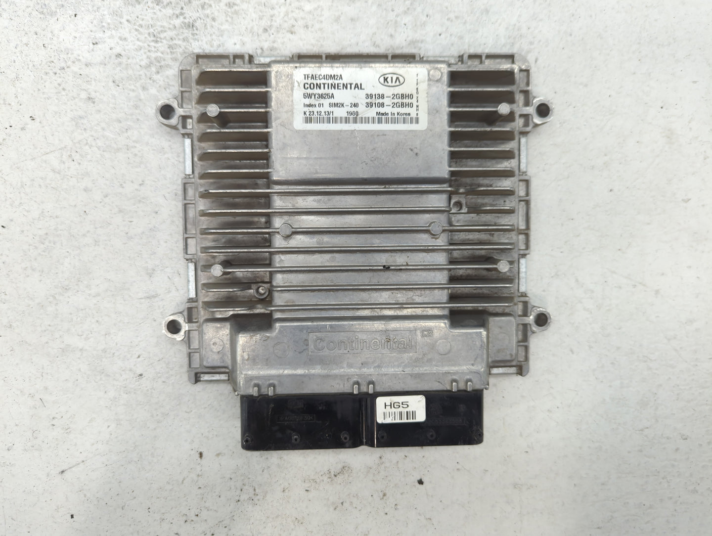 2014-2015 Kia Optima PCM Engine Control Computer ECU ECM PCU OEM P/N:39138-2GBH0 Fits Fits 2014 2015 OEM Used Auto Parts - O