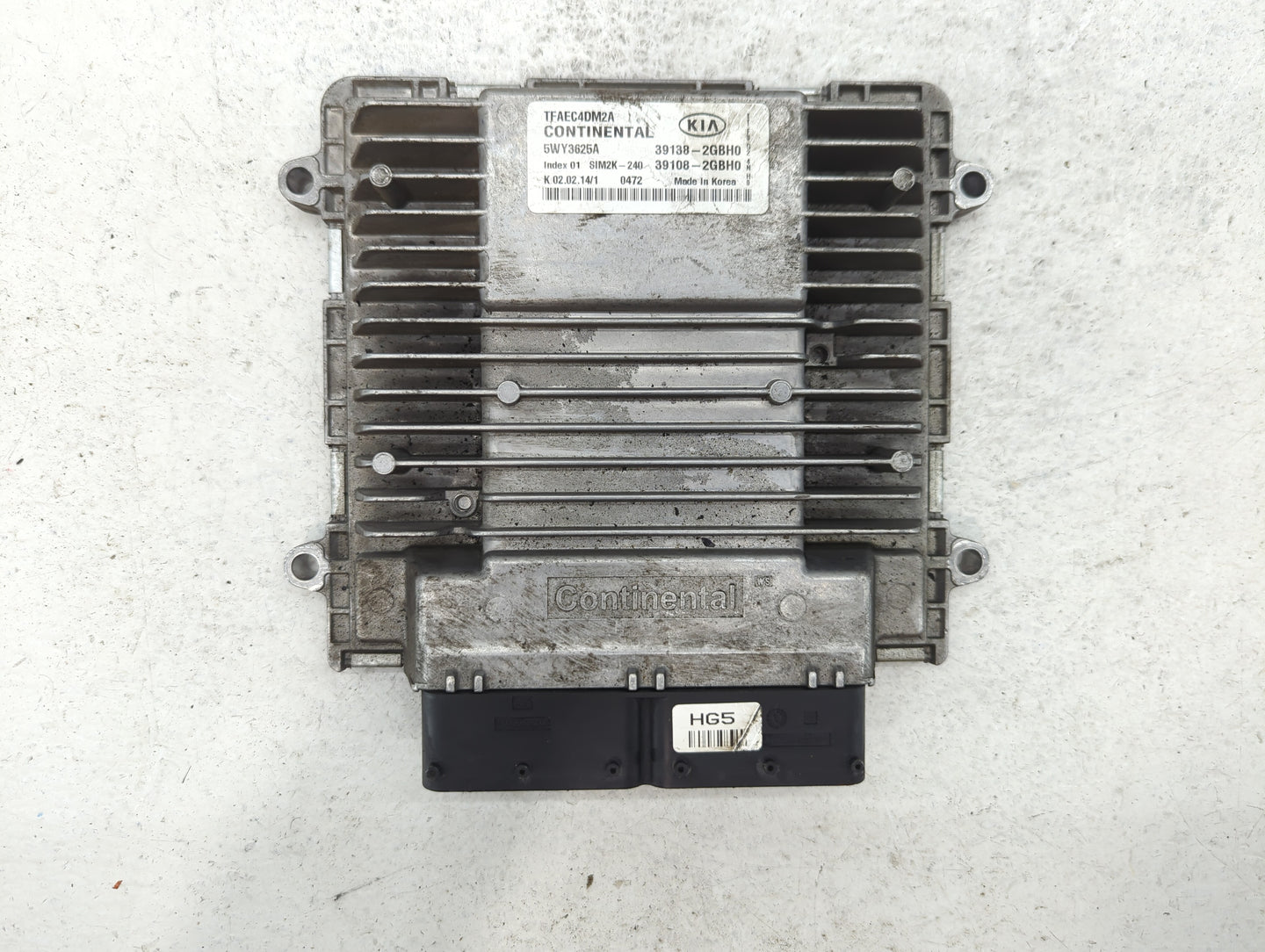 2014-2015 Kia Optima PCM Engine Control Computer ECU ECM PCU OEM P/N:39138-2GBH0 Fits Fits 2014 2015 OEM Used Auto Parts - O