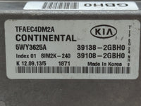 2014-2015 Kia Optima PCM Engine Control Computer ECU ECM PCU OEM P/N:39108-2GBH0 39138-2GBH0 Fits Fits 2014 2015 OEM Used Au