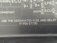 2014-2015 Kia Optima Fusebox Fuse Box Panel Relay Module P/N:91955-2T730 Fits Fits 2014 2015 OEM Used Auto Parts - Oemusedau