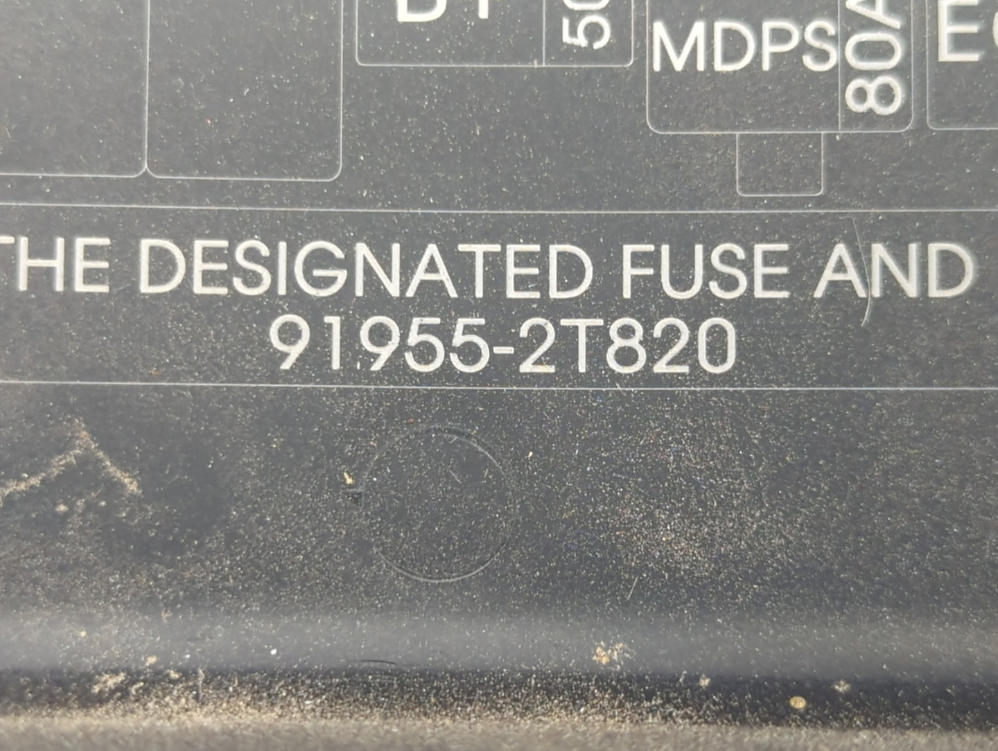 2016 Kia Optima Fusebox Fuse Box Panel Relay Module P/N:91955-2T820 Fits OEM Used Auto Parts - Oemusedautoparts1.com