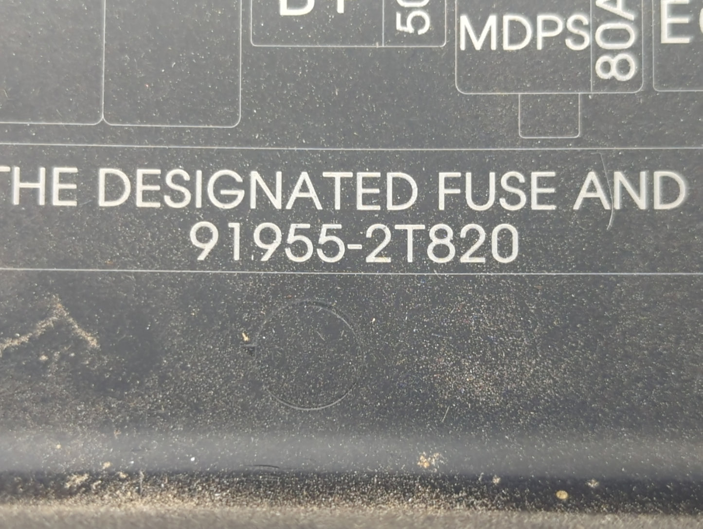 2016 Kia Optima Fusebox Fuse Box Panel Relay Module P/N:91955-2T820 Fits OEM Used Auto Parts - Oemusedautoparts1.com