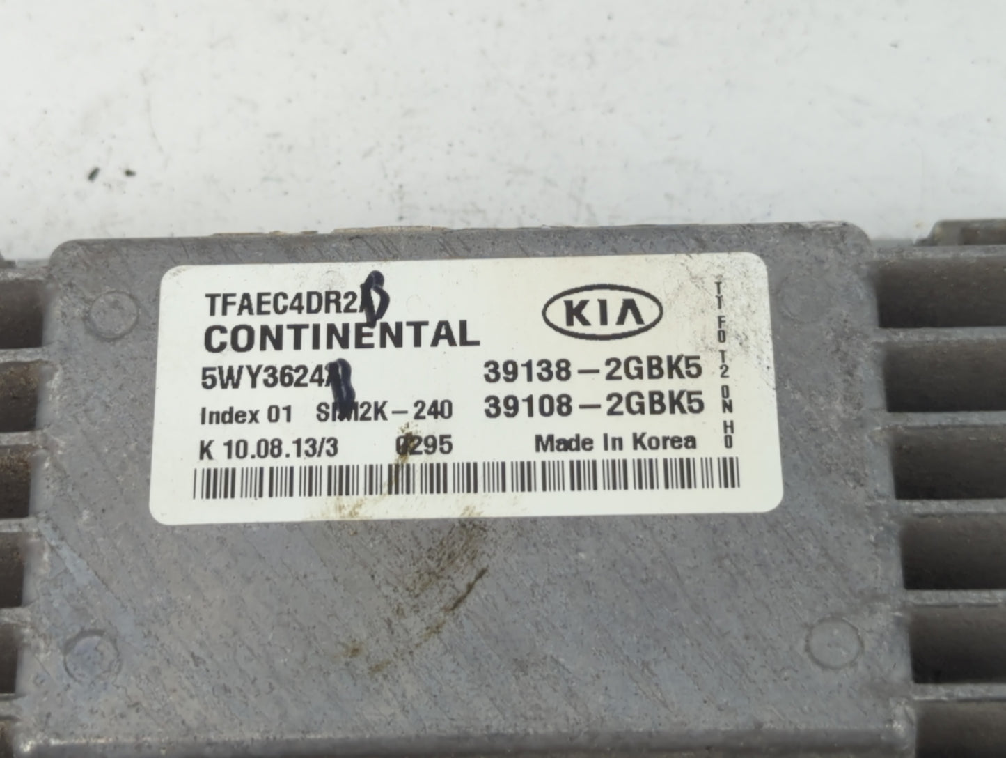 2014-2015 Kia Optima PCM Engine Control Computer ECU ECM PCU OEM P/N:39108-2GBK5 39138-2GBK5 Fits Fits 2014 2015 OEM Used Au