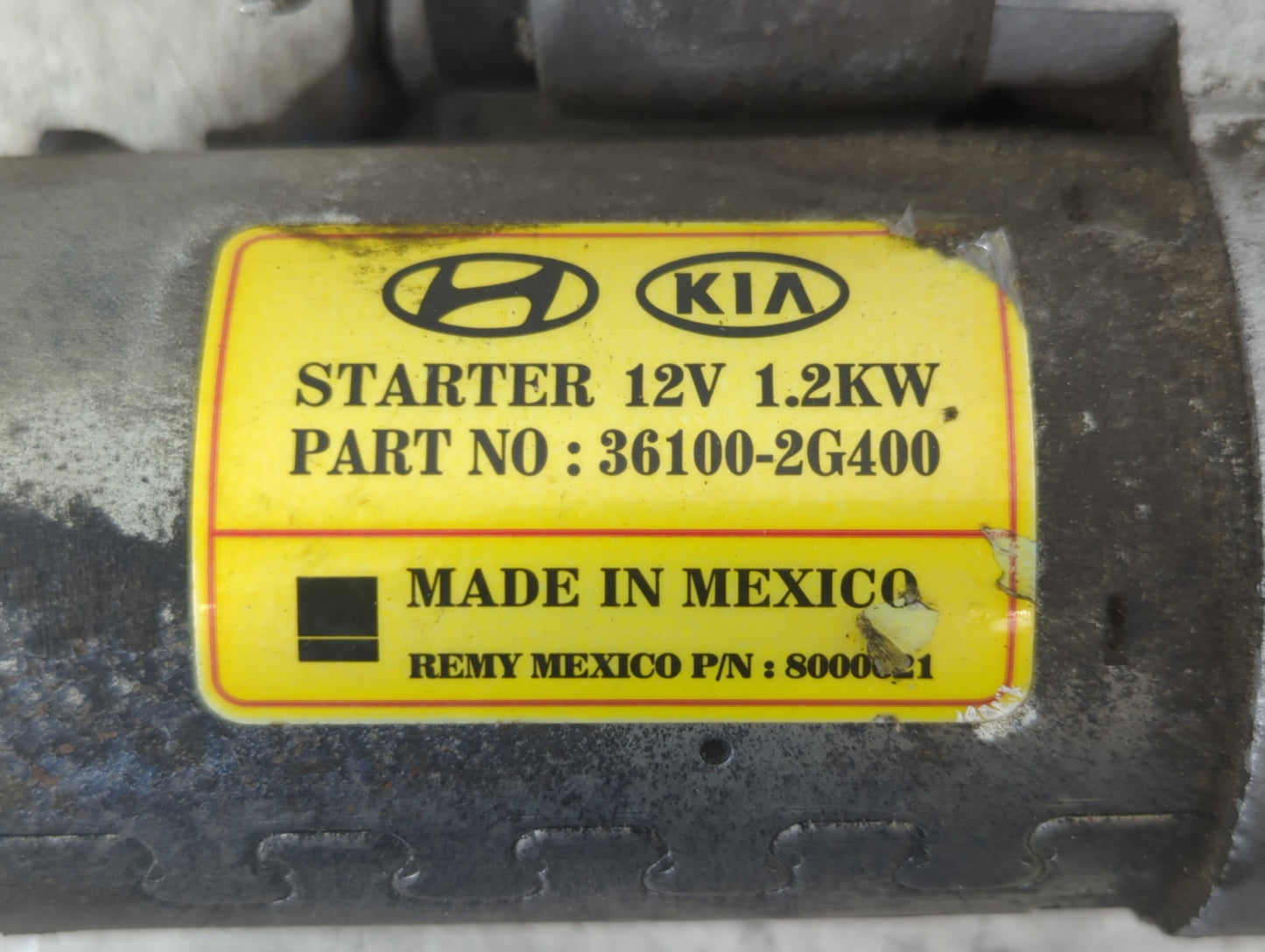 2012-2014 Kia Optima Car Starter Motor Solenoid OEM P/N:8000021 36100-2G400 Fits Fits 2008 2009 2010 2011 2012 2013 2014 OEM