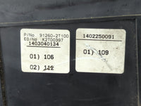 2014-2015 Kia Optima Fusebox Fuse Box Panel Relay Module P/N:91260-2T100 Fits Fits 2014 2015 OEM Used Auto Parts - Oemusedau