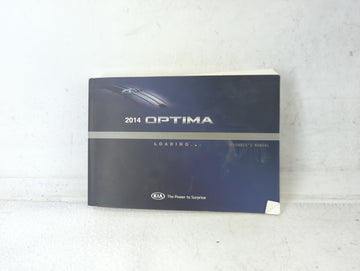 2014 Kia Optima Owners Manual Book Guide P/N:A4C0-EU41E OEM Used Auto Parts