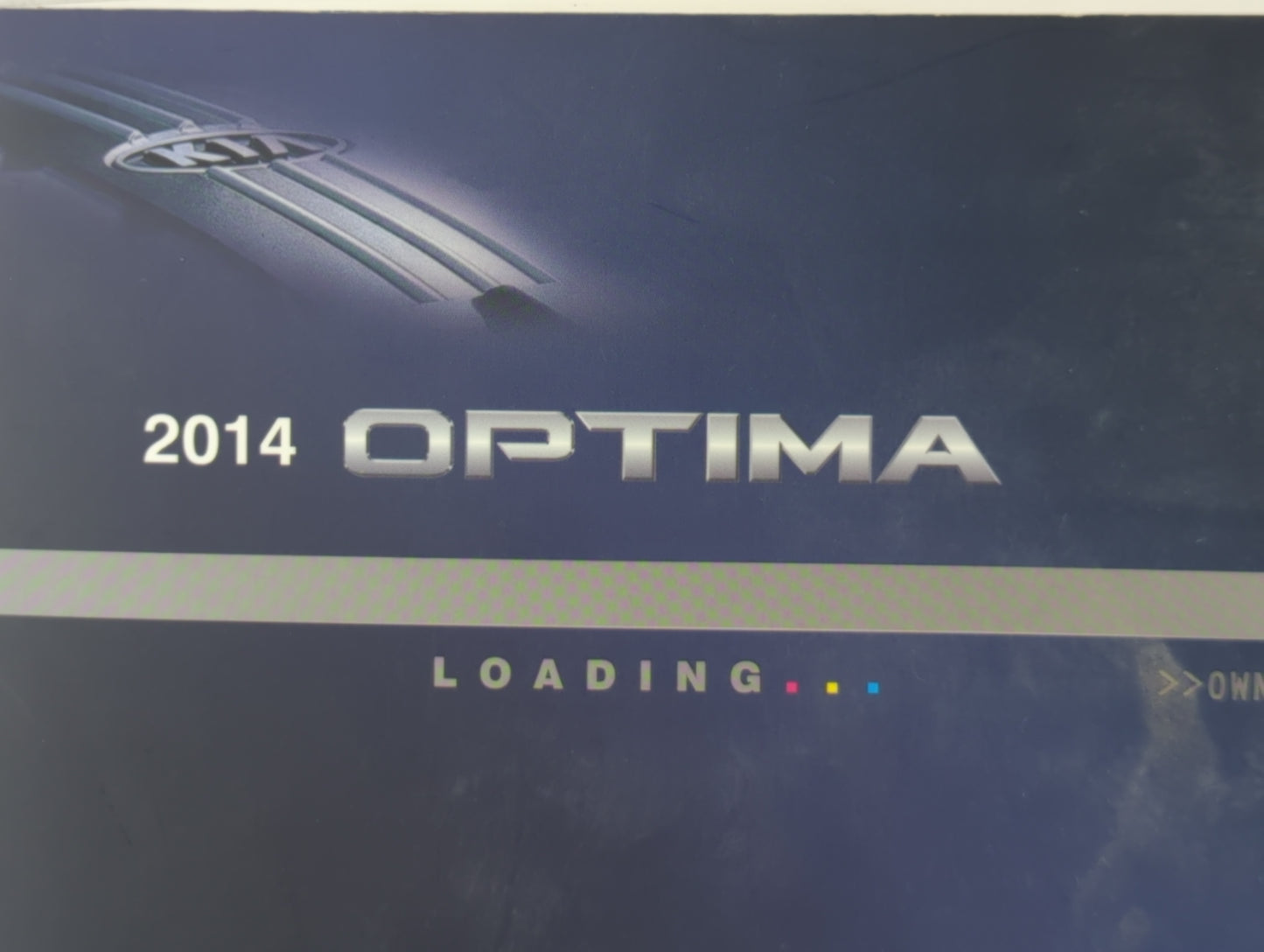 2014 Kia Optima Owners Manual Book Guide P/N:A4C0-EU41E OEM Used Auto Parts - Oemusedautoparts1.com