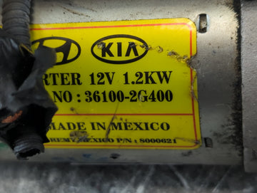 2012-2014 Kia Optima Car Starter Motor Solenoid OEM P/N:36100-2G400 Fits Fits 2008 2009 2010 2011 2012 2013 2014 OEM Used Auto Parts