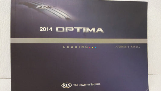 2014 Kia Optima Owners Manual Book Guide OEM Used Auto Parts - Oemusedautoparts1.com