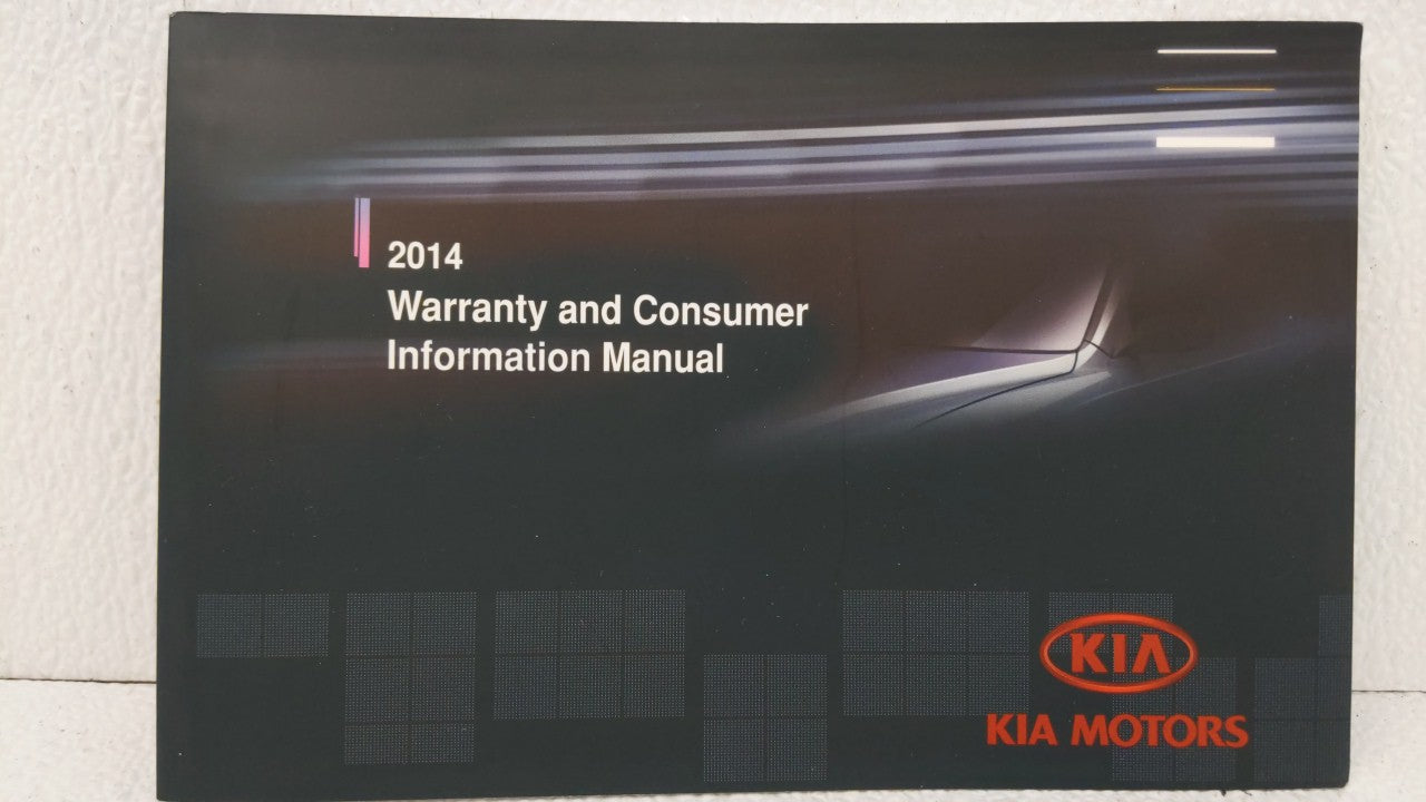 2014 Kia Optima Owners Manual Book Guide OEM Used Auto Parts - Oemusedautoparts1.com