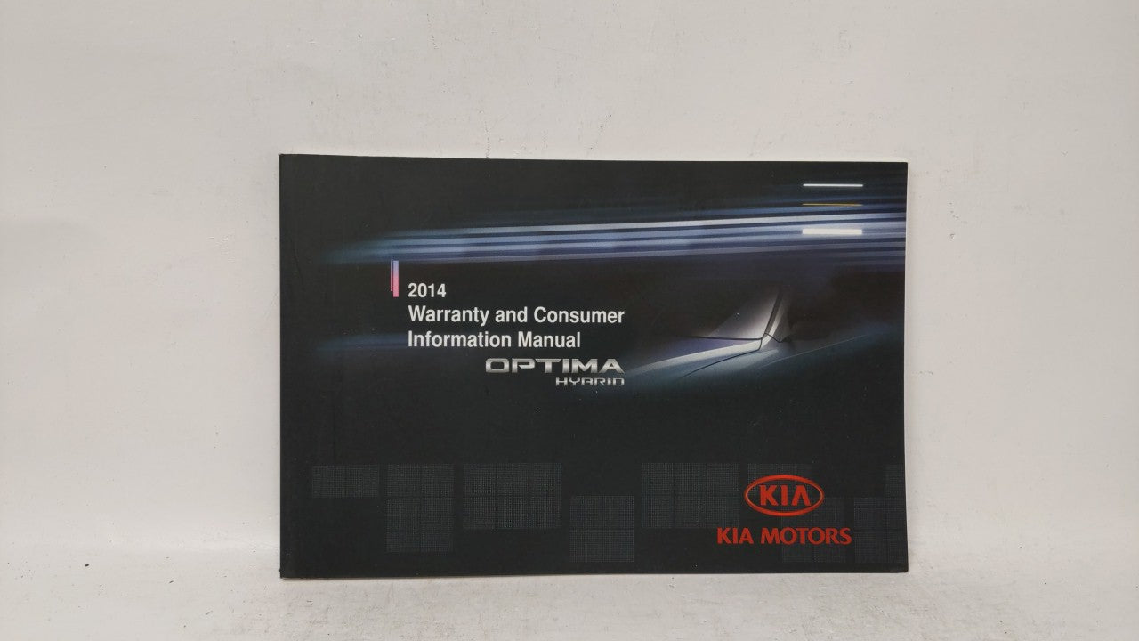 2014 Kia Optima Owners Manual Book Guide OEM Used Auto Parts - Oemusedautoparts1.com