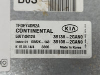 2014-2015 Kia Optima PCM Engine Control Computer ECU ECM PCU OEM P/N:39138-2GAN0 Fits Fits 2014 2015 OEM Used Auto Parts - O
