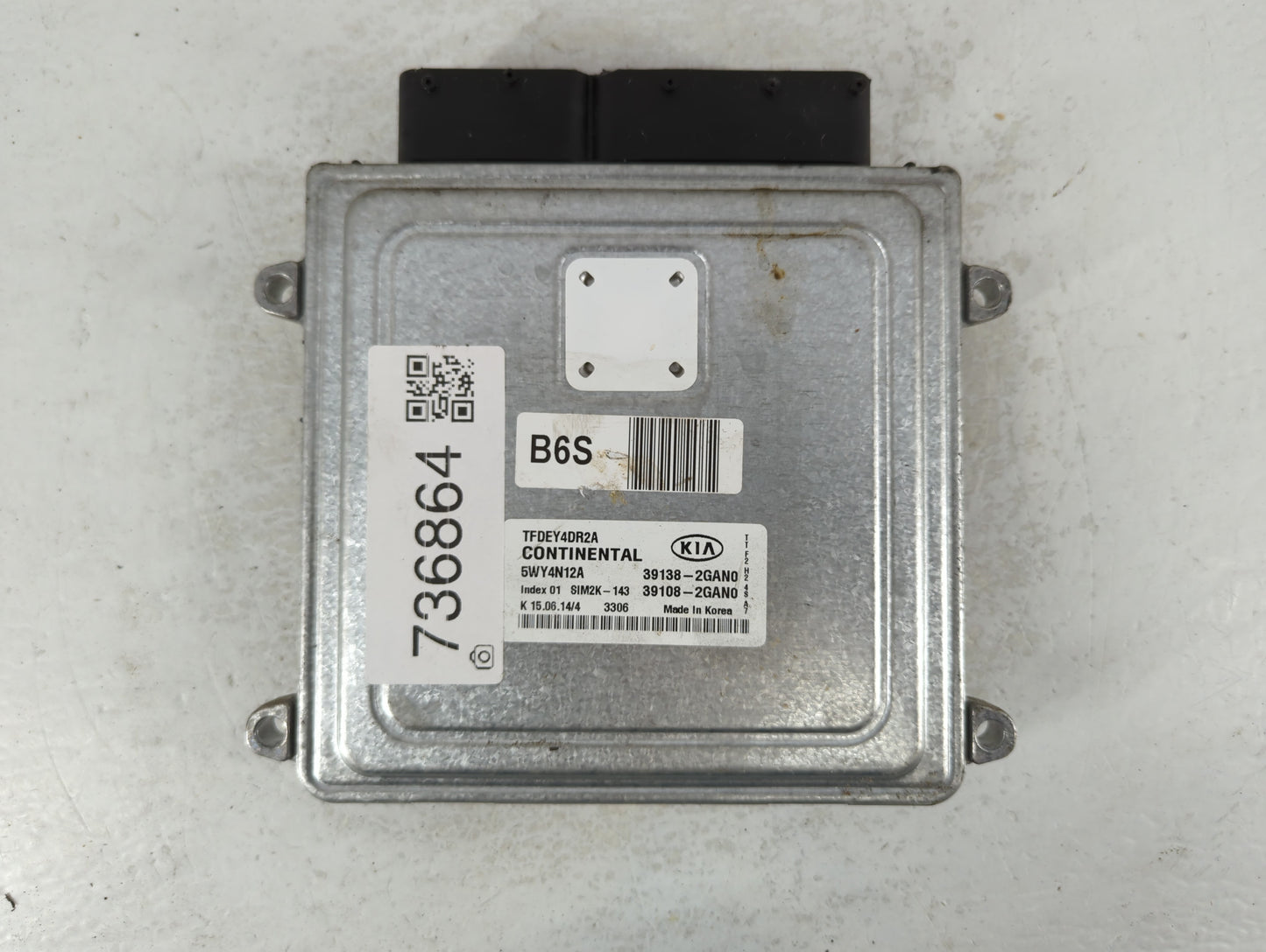 2014-2015 Kia Optima PCM Engine Control Computer ECU ECM PCU OEM P/N:39138-2GAN0 Fits Fits 2014 2015 OEM Used Auto Parts - O