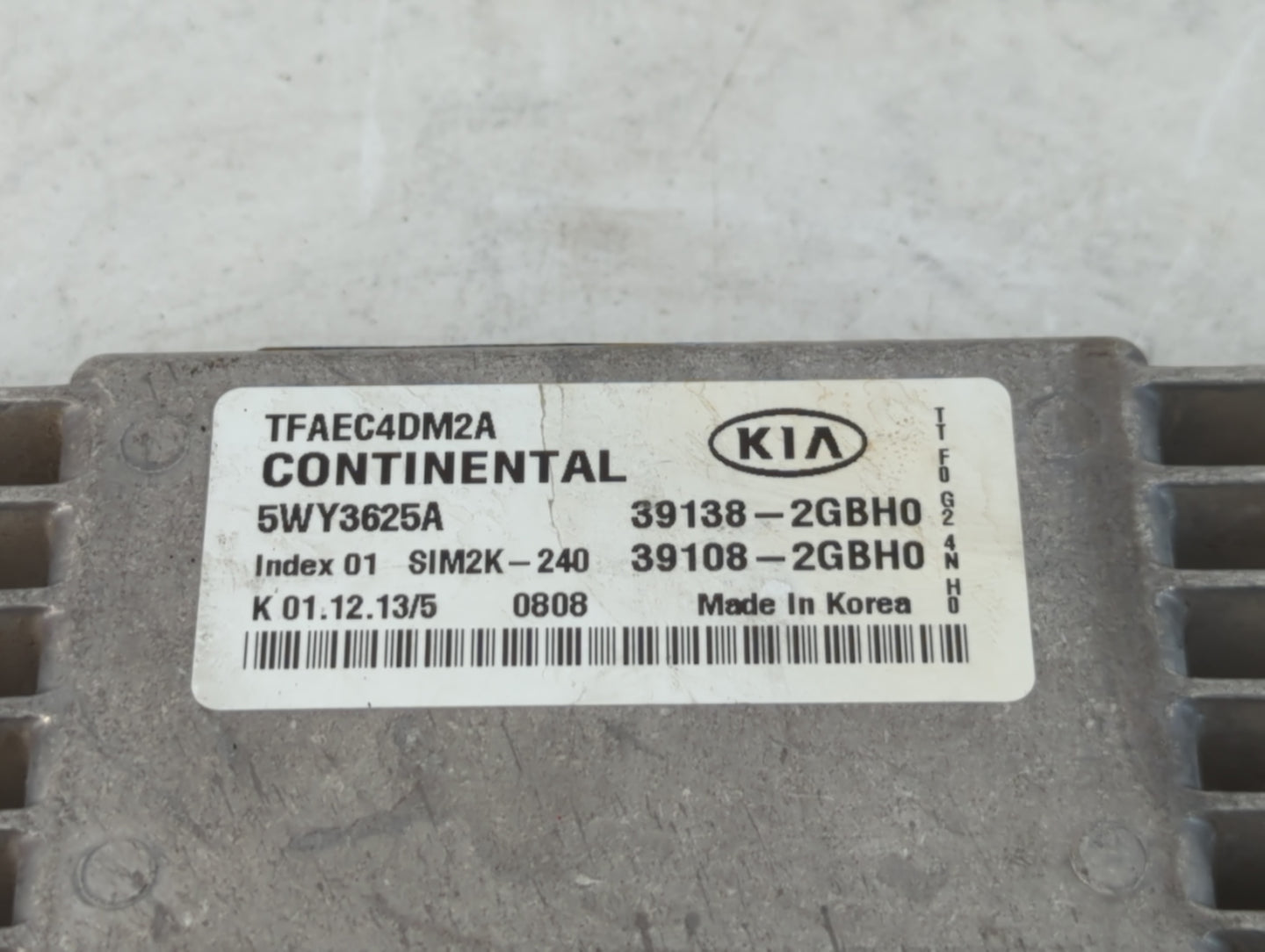 2014-2015 Kia Optima PCM Engine Control Computer ECU ECM PCU OEM P/N:39108-2GBH0 39138-2GBH0 Fits Fits 2014 2015 OEM Used Au