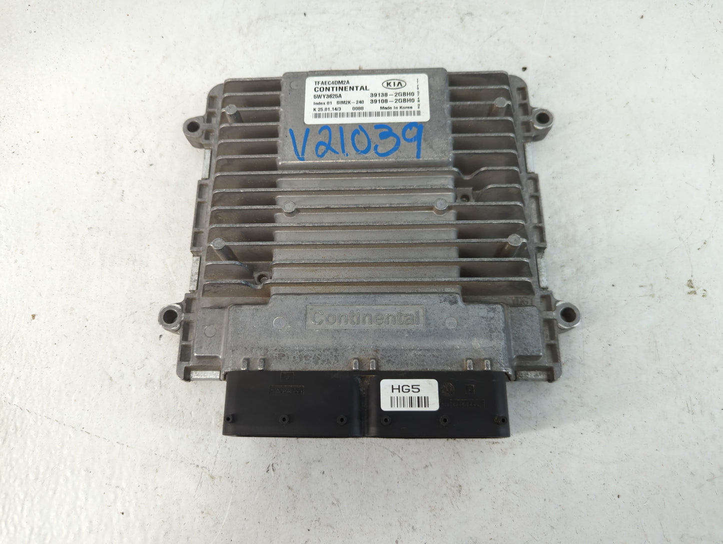 2014-2015 Kia Optima PCM Engine Control Computer ECU ECM PCU OEM P/N:39108-2GBH0 39138-2GBH0 Fits Fits 2014 2015 OEM Used Au