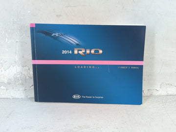 2014 Kia Rio Owners Manual Book Guide P/N:E1WO-EU3NB OEM Used Auto Parts - Oemusedautoparts1.com
