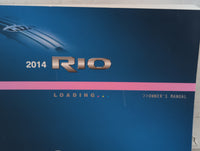 2014 Kia Rio Owners Manual Book Guide P/N:E1WO-EU3NB OEM Used Auto Parts - Oemusedautoparts1.com