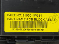 2012-2015 Kia Rio Fusebox Fuse Box Panel Relay Module P/N:91950-1W331 Fits Fits 2012 2013 2014 2015 OEM Used Auto Parts - Oe