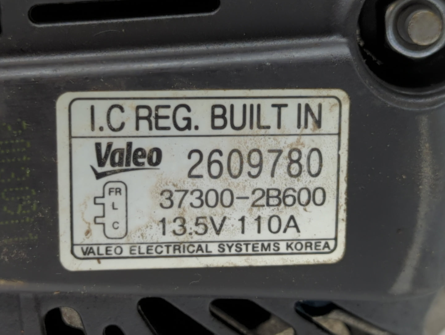 2012-2015 Kia Rio Alternator Replacement Generator Charging Assembly Engine OEM P/N:37300-2B600 37300-2B300 Fits OEM Used Au