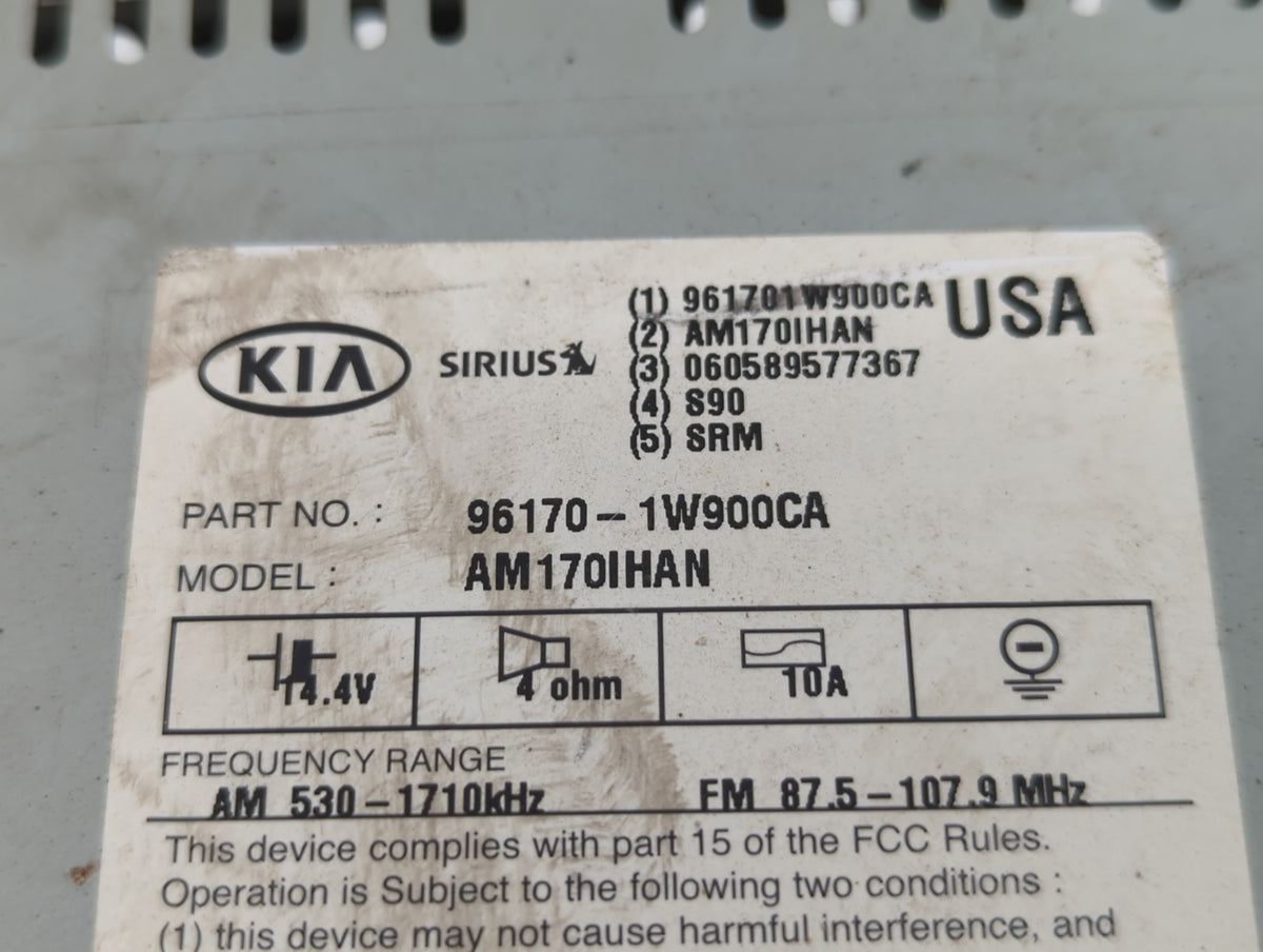 2012-2015 Kia Rio Am Fm Cd Player Radio Receiver 583449 - Oemusedautoparts1.com