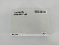 2014 Kia Rio Owners Manual Book Guide P/N:E1WO-EC44D OEM Used Auto Parts - Oemusedautoparts1.com