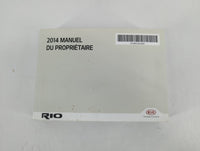 2014 Kia Rio Owners Manual Book Guide P/N:E1WO-EC44D OEM Used Auto Parts - Oemusedautoparts1.com