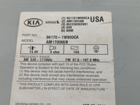 2012-2015 Kia Rio Radio AM FM Cd Player Receiver Replacement P/N:96170-1W900CA Fits Fits 2012 2013 2014 2015 OEM Used Auto P