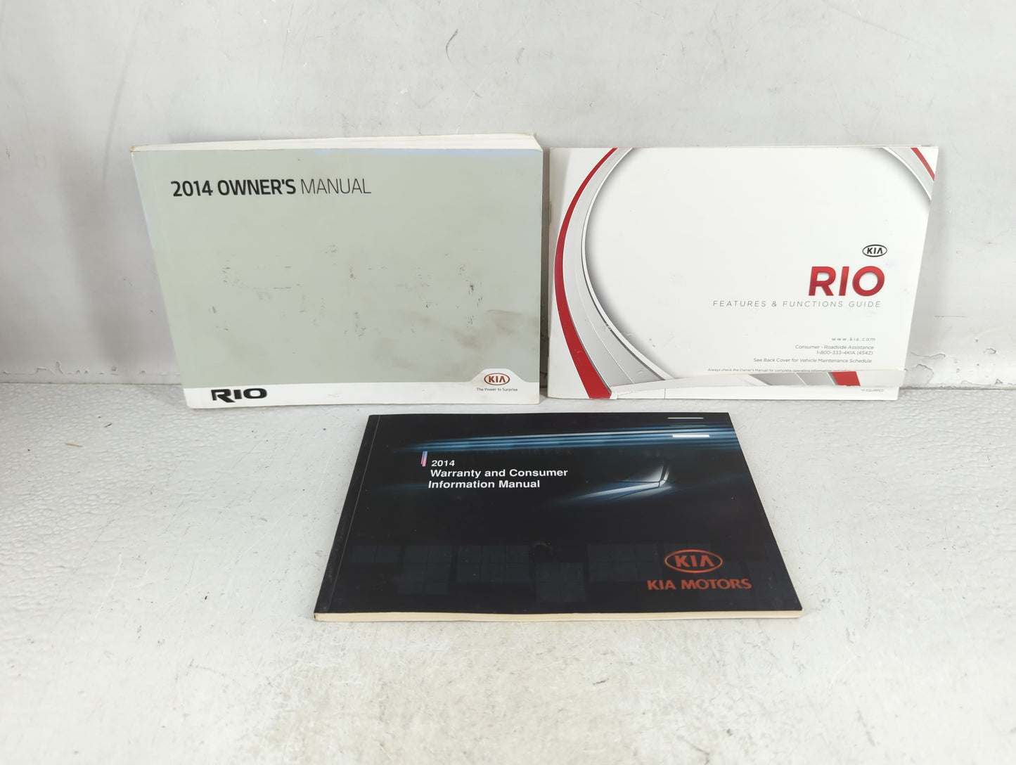 2014 Kia Rio Owners Manual Book Guide P/N:E1WO-EU42D OEM Used Auto Parts - Oemusedautoparts1.com