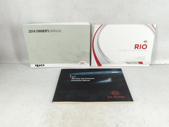 compare product 2014 Kia Rio Owners Manual Book Guide P/N:E1WO-EU42D OEM Used Auto Parts