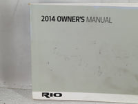 2014 Kia Rio Owners Manual Book Guide P/N:E1WO-EU42D OEM Used Auto Parts - Oemusedautoparts1.com