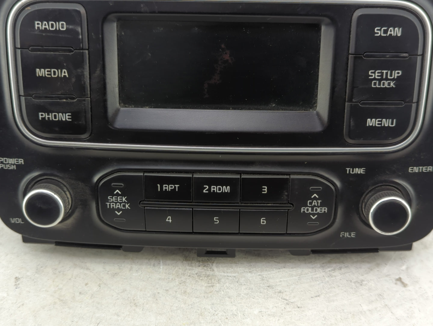 2014-2016 Kia Rondo Radio AM FM Cd Player Receiver Replacement P/N:69170-A4710CA Fits Fits 2014 2015 2016 OEM Used Auto Part
