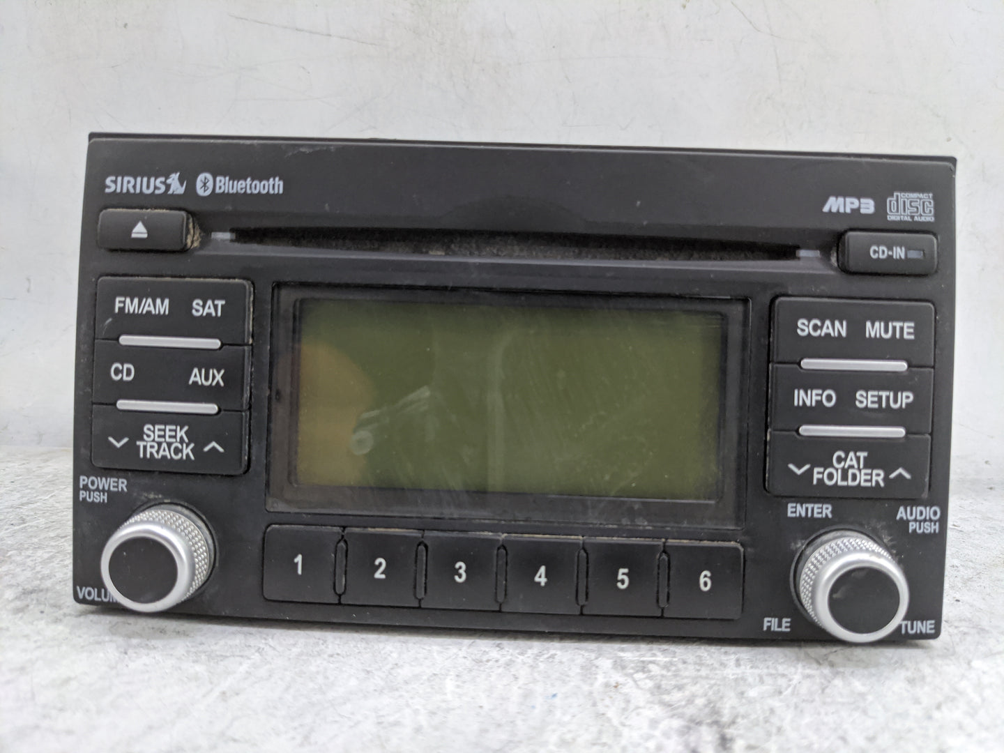 2011-2014 Kia Sedona Radio AM FM Cd Player Receiver Replacement P/N:96130-4DBBJ 961304DBBJ Fits Fits 2011 2012 2014 OEM Used